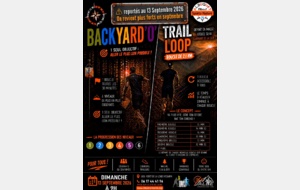 Report BackYard'O et Trail Loop