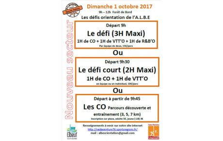 Défi le 1er octobre !